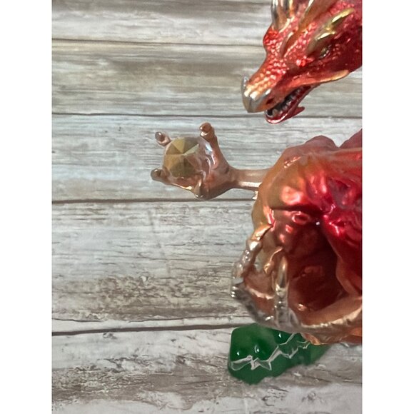 Franklin Mint Michael Whelan Guardian of the Crystal Cave Dragon Figurine - Picture 10 of 16